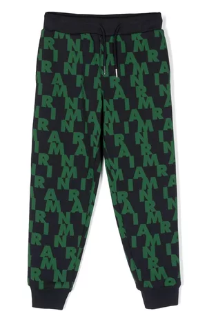 Marni Logo-print fleece track pants