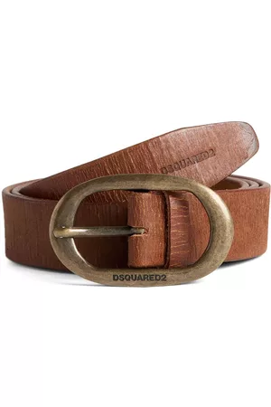 Dsquared2 Men Belts - Logo-buckle leather belt