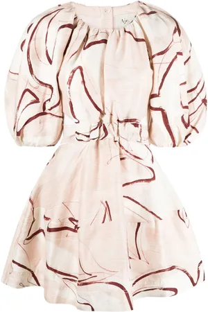 AJE Psychedelia cut-out minidress