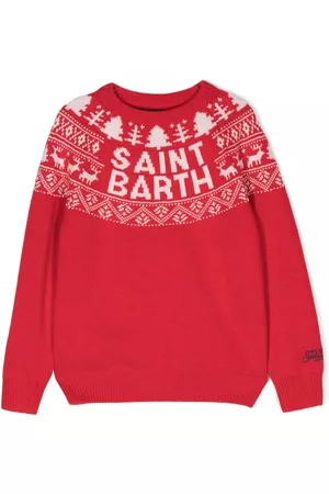 MC2 SAINT BARTH Boys Jumpers - St. Barth Norwegian intarsia-knit jumper