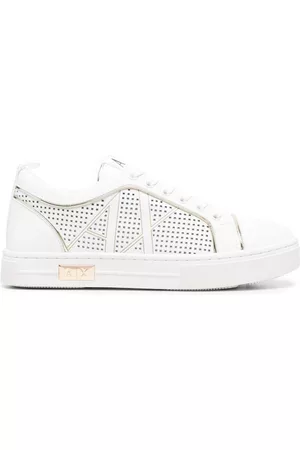 Armani Exchange Women Sneakers - Perforated-detail low-top sneakers