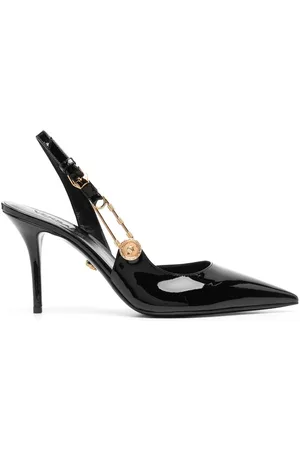 VERSACE Safety Pin 85mm slingback pumps