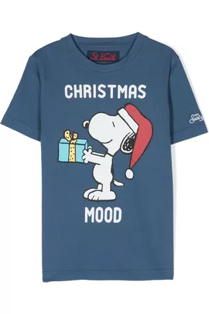 MC2 SAINT BARTH Boys Short Sleeve - Christmas Mood cotton T-shirt