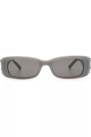 Balenciaga Men Sunglasses - Logo-plaque rectangle sunglasses