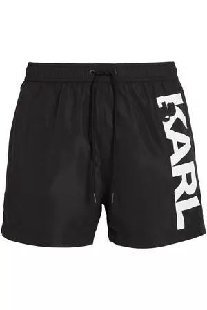 Karl Lagerfeld Men Swim Shorts - Logo-print swim shorts