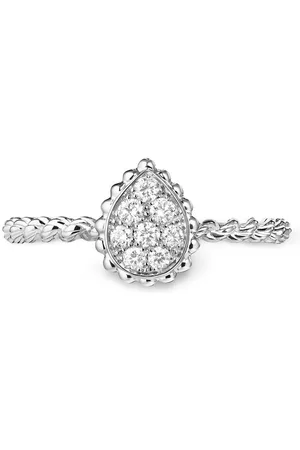 Boucheron Women Rings - 18kt white gold Serpent Bohème XS motif diamond ring