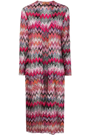 Missoni Women Coats - Zigzag open-front coat