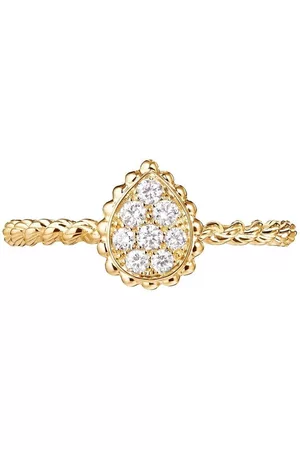 Boucheron Women Rings - 18kt yellow Serpent Bohème XS motif diamond ring