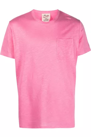 MC2 SAINT BARTH Men Short Sleeve - Patch-pocket linen T-shirt