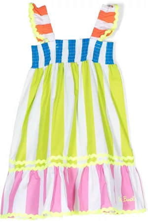 MC2 SAINT BARTH Girls Casual Dresses - Stripe-print cotton dress