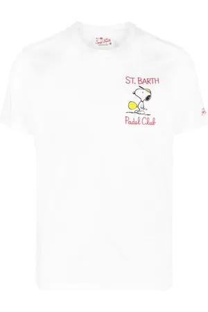 MC2 SAINT BARTH Men Short Sleeve - Snoopy Padel organic cotton T-shirt