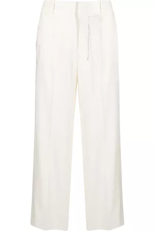 OFF-WHITE Women Formal Pants - Wide-leg tailored trousers