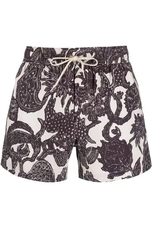 Samsøe Samsøe Men Swim Shorts - Floral-print swim shorts