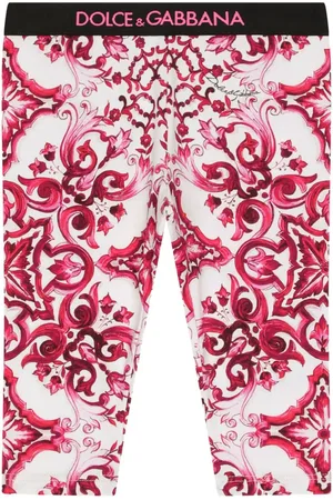 Dolce & Gabbana Majolica print leggings