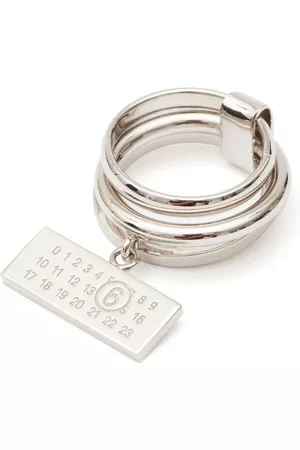 Maison Margiela Women Rings - Numbers-motif multi-band ring