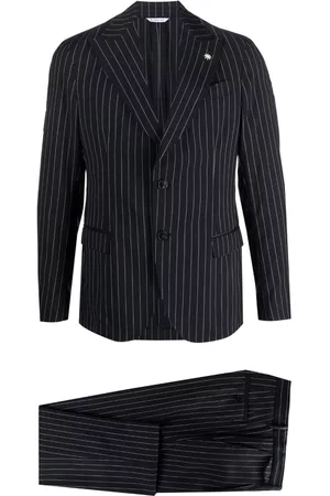 Manuel Ritz Men Suits - Single-breasted pinstripe-pattern suit