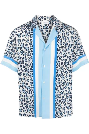 P.a.r.o.s.h. Men Shirts - Leopard-print silk shirt