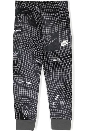 Nike Boys Pants - Logo-print cotton-blend track pants
