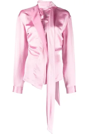 Victoria Beckham Asymmetric scarf-neck top