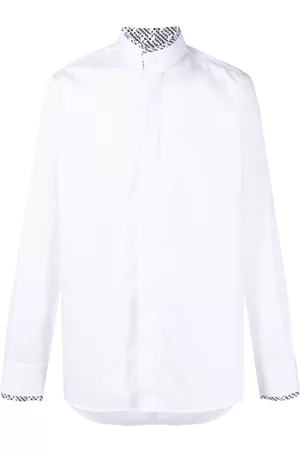 Karl Lagerfeld Men Long sleeves - Logo-print edge long-sleeve shirt
