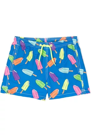 MC2 SAINT BARTH Boys Swimming Briefs - Ice-cream-print swim trunks