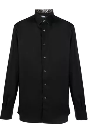 Karl Lagerfeld Men Long sleeves - Long-sleeve cotton shirts