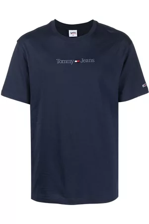 Tommy Hilfiger Men Short Sleeve - Logo-embroidered cotton T-shirt