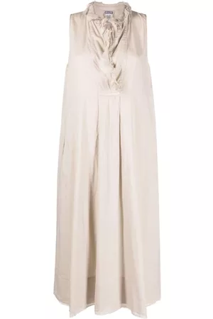 KRISTENSEN DU NORD Frayed-edge sleeveless dress