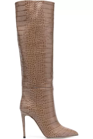 PARIS TEXAS Women Boots - 105mm crocodile-effect leather boots