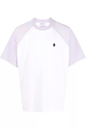 MARCELO BURLON Men T-shirts - Embroidered raglan-sleeves T-shirt