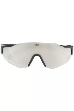Fendi Men Sunglasses - Logo-plaque shield sunglasses