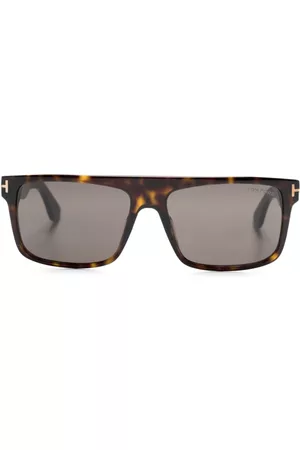 Tom Ford Men Sunglasses - Tortoiseshell-effect square-frame sunglasses