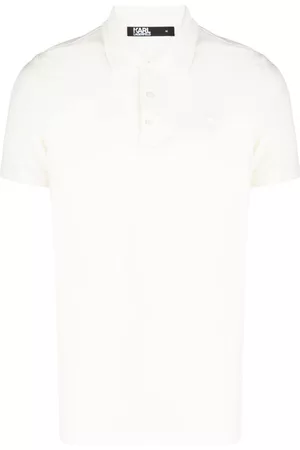 Karl Lagerfeld Men Polo Shirts - Logo-engraved polo shirt