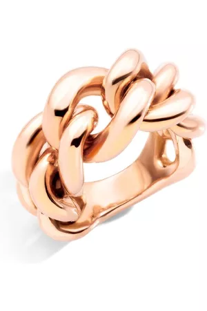Pomellato Women Rings - 18kt rose gold Catene chain ring