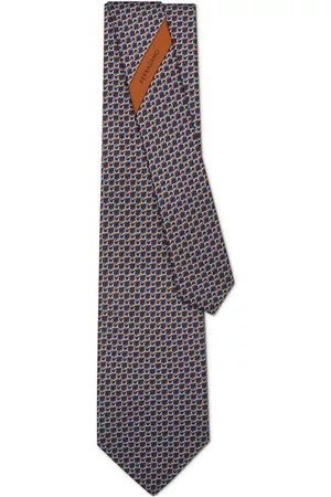 Salvatore Ferragamo Men Bow Ties - Sun print silk tie
