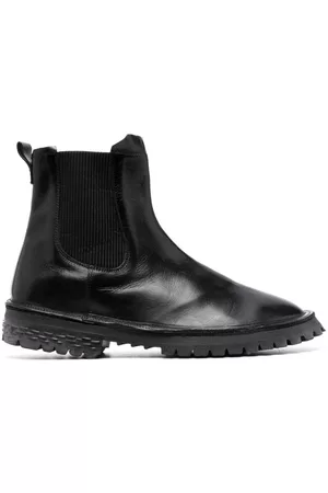 Moma Men Boots - Elasticated-side-panels leather boots