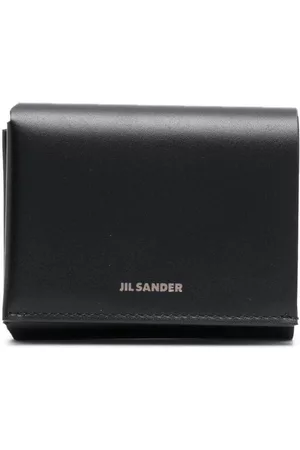 Jil Sander Men Wallets - Logo-plaque leather wallet