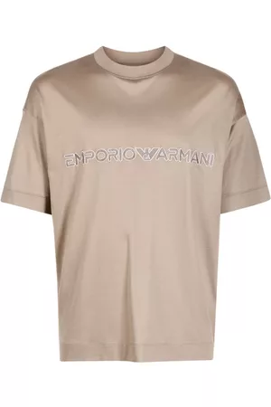 Emporio Armani Men Short Sleeve - Logo-print short-sleeve T-shirt