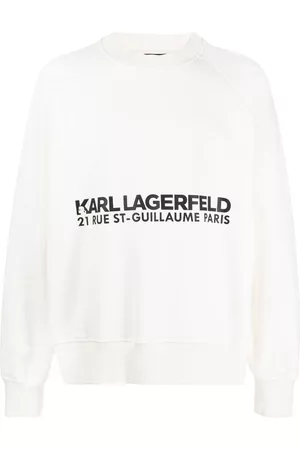 Karl Lagerfeld Men Sweatshirts - Logo-print organic cotton sweatshirt