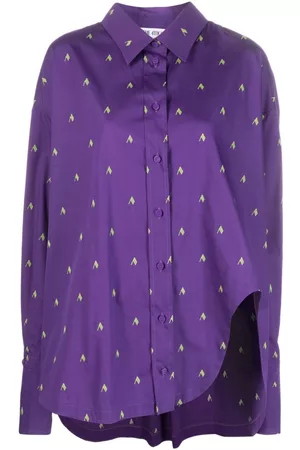 The Attico Logo-print long-sleeve shirt