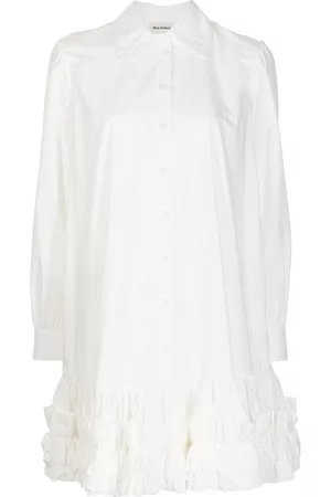 Molly Goddard Long-sleeve buttoned shirtdress
