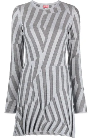 Kenzo Geometric knit minidress