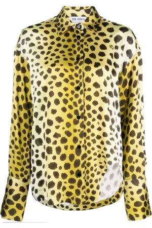 The Attico Cheetah-print long-sleeve shirt