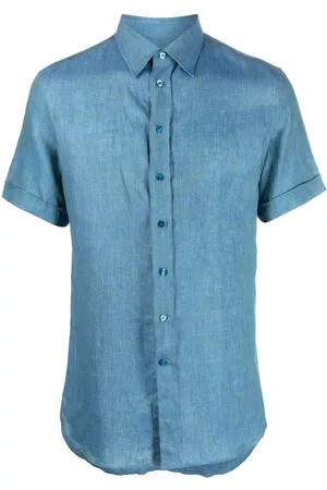 Etro Men Short sleeves - Classic collar short-sleeve shirt