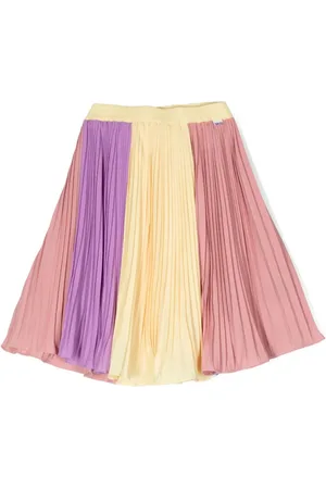 Molo Bess colour-block pleated skirt