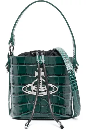 Vivienne Westwood Women Tote Bags - Logo-plaque leather bucket bag
