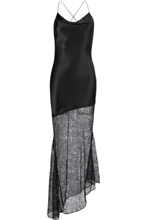 De La Vali Women Maxi Dresses - Matricia sheer-panel maxi dress