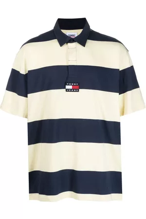 Tommy Hilfiger Men Polo Shirts - Logo-patch striped polo shirt