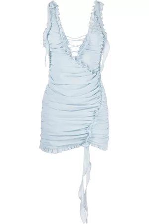 De La Vali Women Party Dresses - Rose ruched minidress