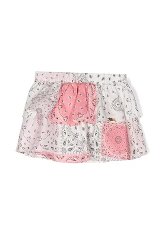 Liu Jo Girls Printed Skirts - Paisley-print cotton tiered skirt